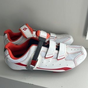 Peloton Cycling Shoes Men’s Size 11 White/Orange